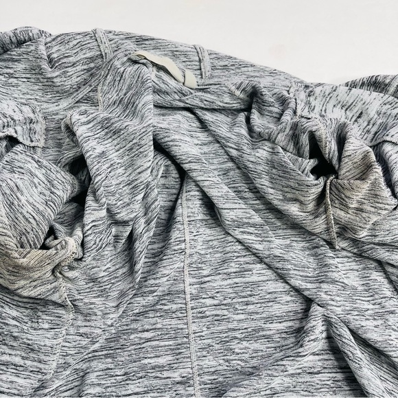 Athleta blissful wrap cardigan sweater hooded grey space dye women's‎ size xs - Picture 9 of 13